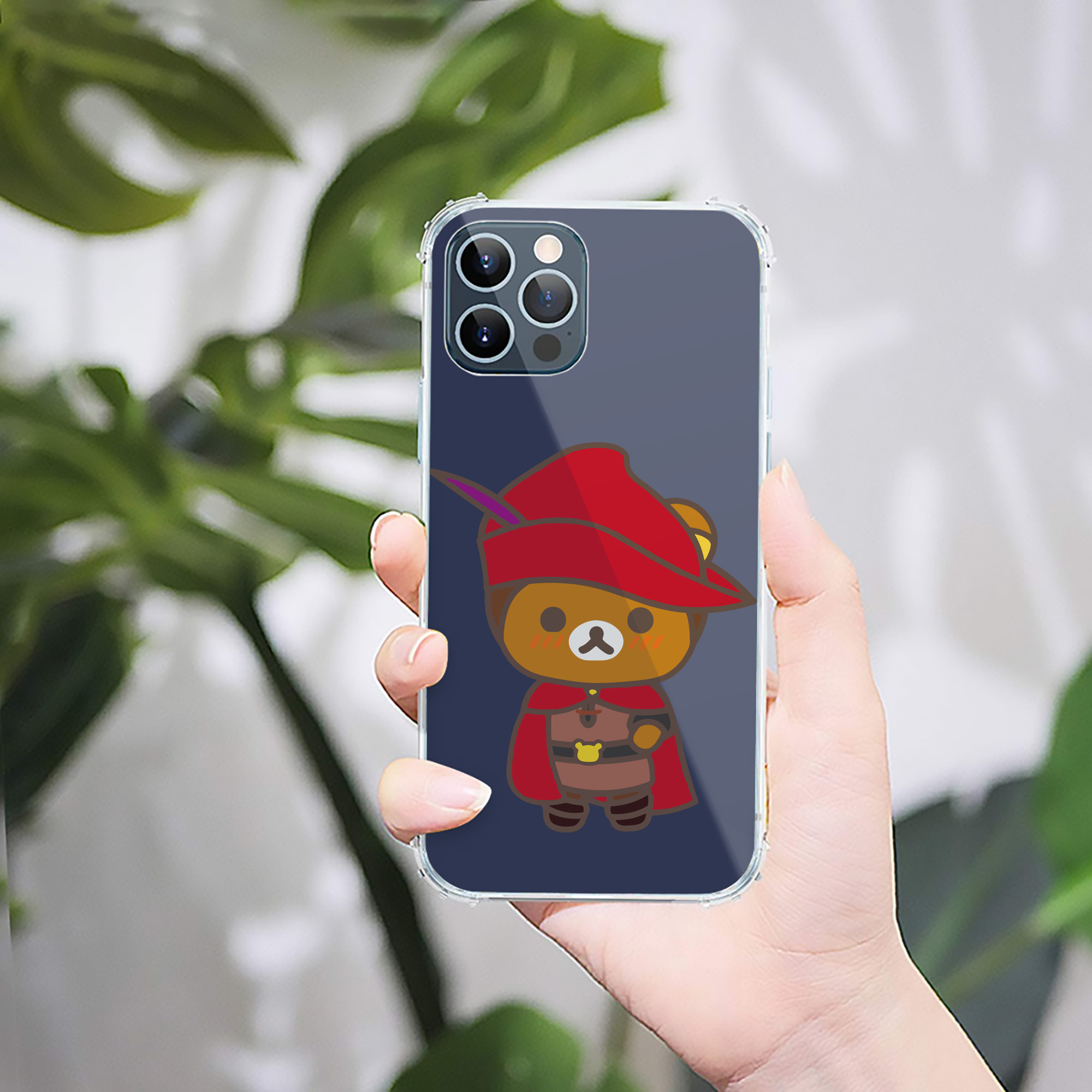 （画像用） リラックマ リラックマ キイロイトリ Rilakkuma Korilakkuma Kiiroitori 【iPhone 12シリーズ対応】透明スマホケース（クリアソフトケース）